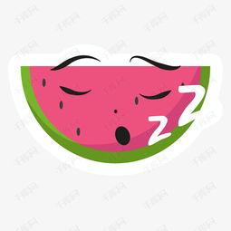 吃瓜表情插画素材,趣味横生的视觉盛宴